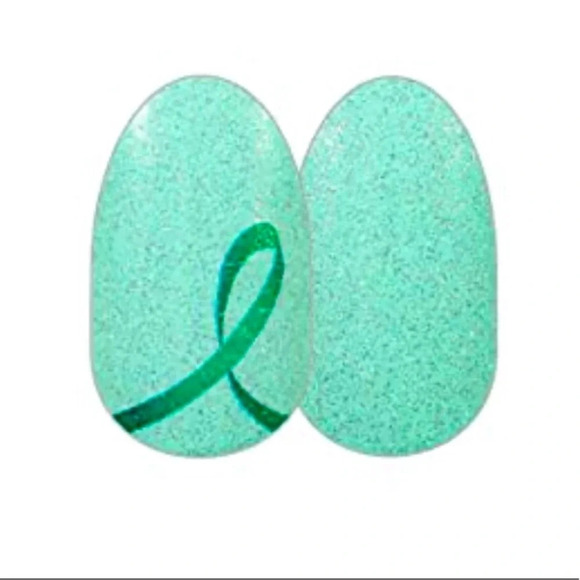 Color Street Take Care NAMI Mental Health Awareness Set Mint Green Glitter New - Picture 5 of 8